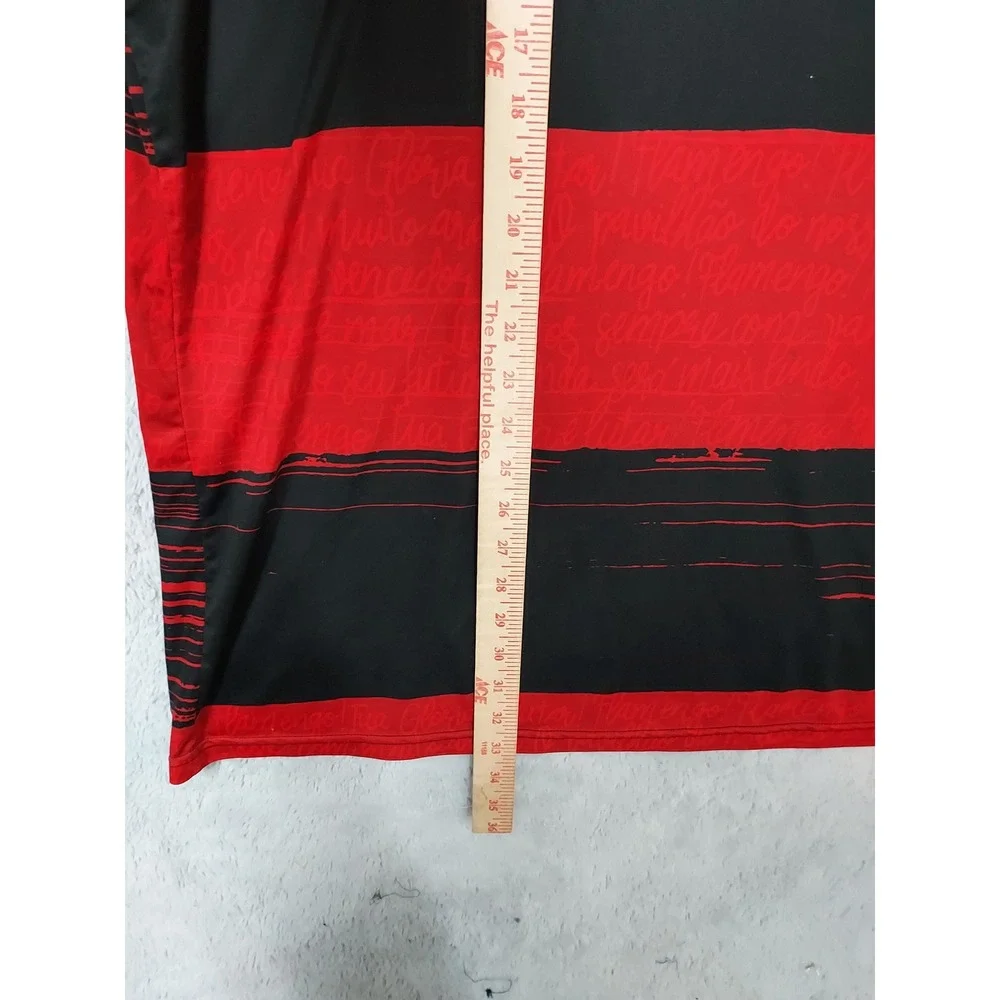 Brazil Flamengo CR Soccer Jersey Mens 2XL XXL Red Black Adidas Aeroready Futbol